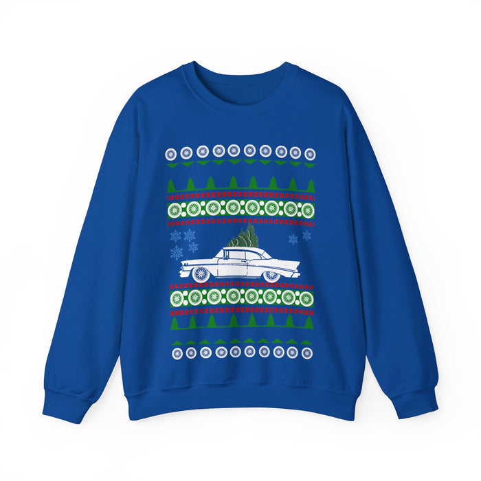 1956 Chevy Bel Air Ugly Christmas Sweater for European customers ONLY (prints and ships from within Europe)