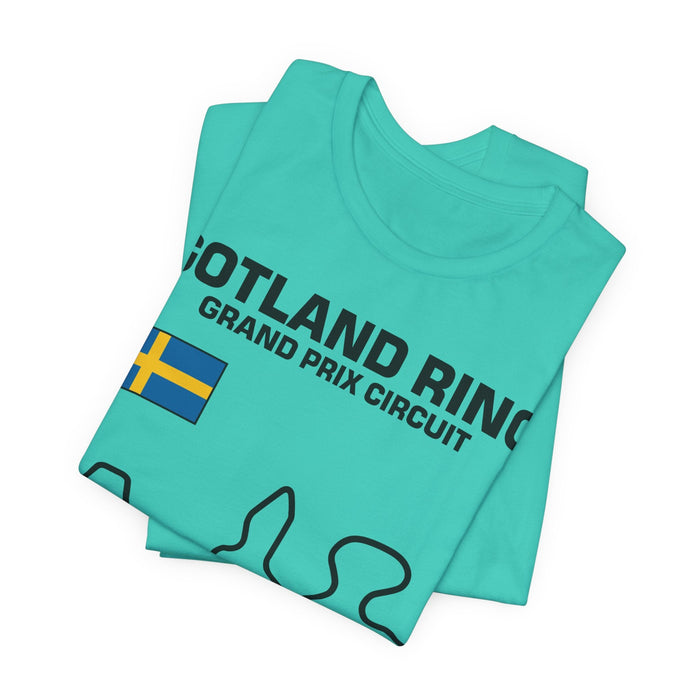 Gotland Grand Prix Circuit Track Outline T-Shirt
