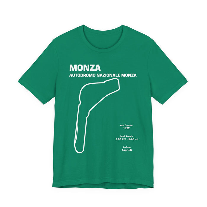 Monza Autodromo Nazionale Track Outline T-shirt for Customers Residing in CANADA ONLY---This particular shirt prints and ships from within Canada