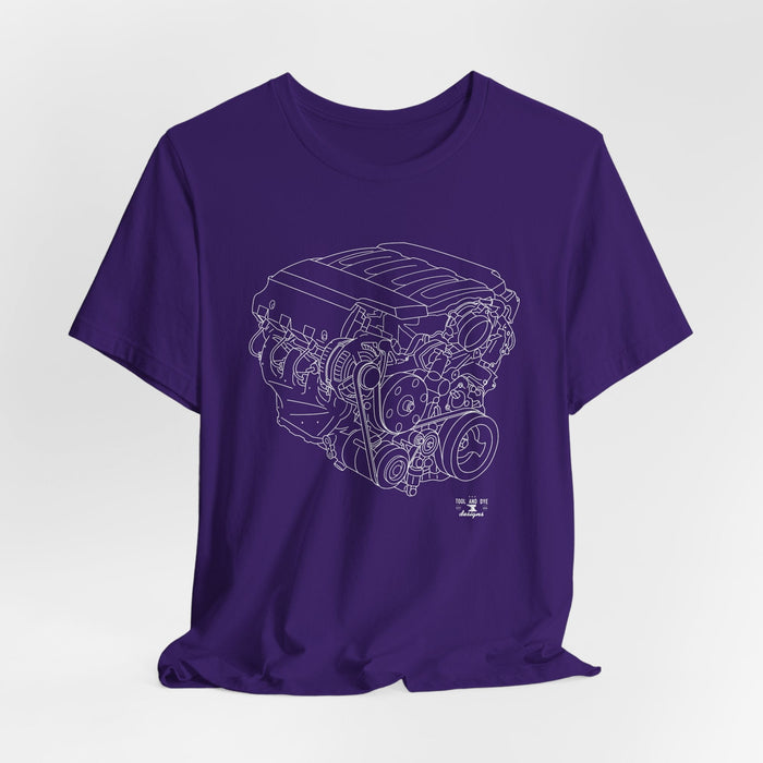 V8 Engine Outline T-Shirt — LT1 V8 Tee--for customers in Australia or New Zealand ONLY---Prints and ships from Australia