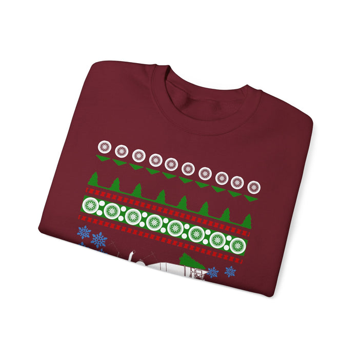 Cement Truck Mixer Ugly Christmas Sweater Jumper for UK customers ONLY--Item prints and ships from within the UK