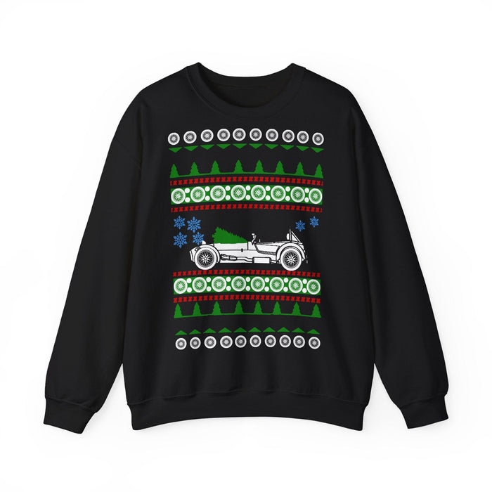 Sports Car like a Super 7 Ugly Christmas Sweater for European Customers ONLY--Prints and ships from Europe