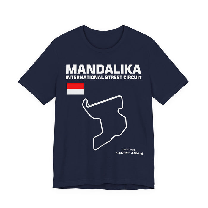 Mandalika International Street Circuit Track Outline T-shirt for European Customers ONLY-- this item prints and ships from within Europe