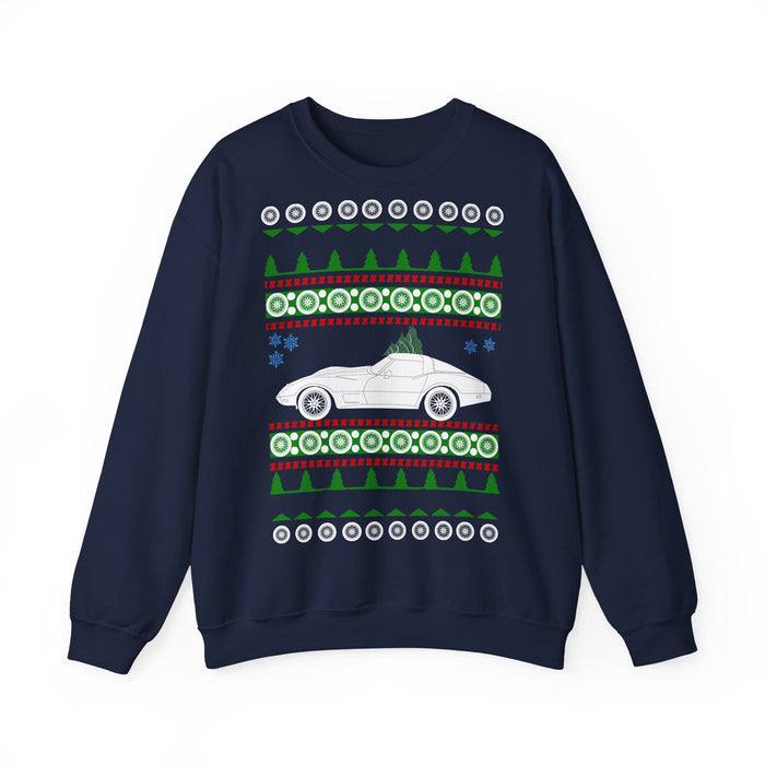 Corvette C3 Ugly Christmas Sweater for European Customers ONLY---Item prints and ships from within Germany