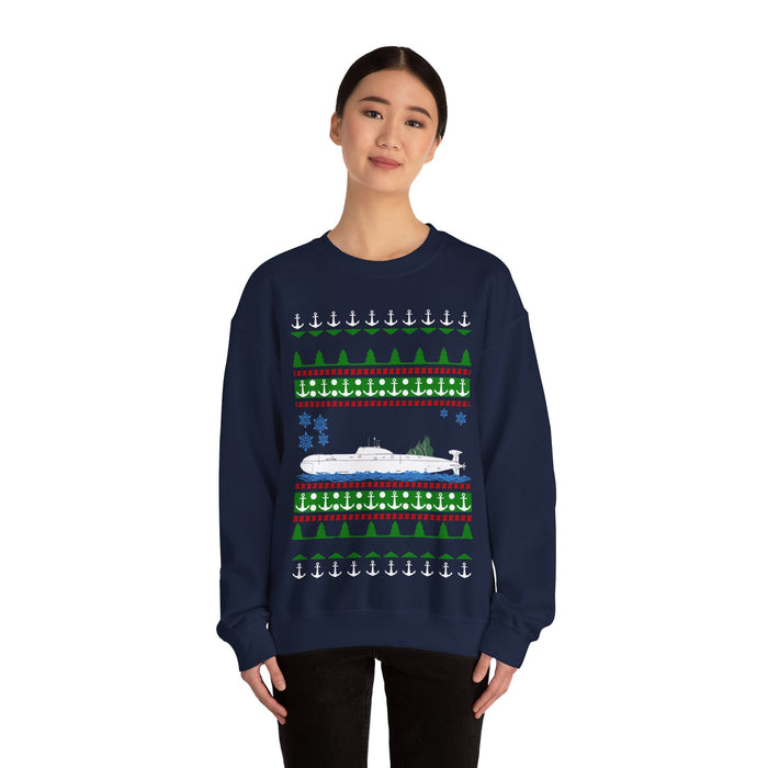 Military Russian Submarine Boat Ugly Christmas Sweater Sweatshirt for UK customers ONLY---Prints and ships from with the UK