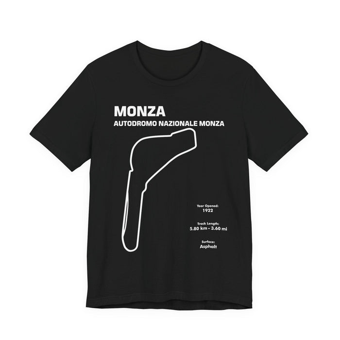 Monza Autodromo Nazionale Track Outline T-shirt for Customers Residing in CANADA ONLY---This particular shirt prints and ships from within Canada