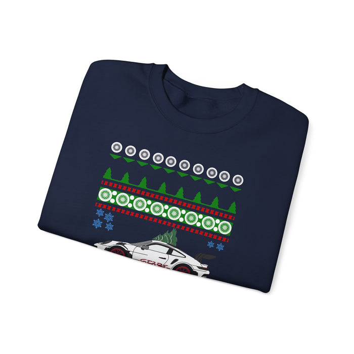 German Car like a 992 GT3 RS Ugly Christmas Sweater Jumper for Canadian Customers ONLY (prints and ships from within Canada)