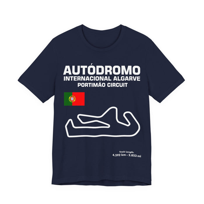 Portimao Track Outline T-shirt for UK customers only---prints and ships from within the UK