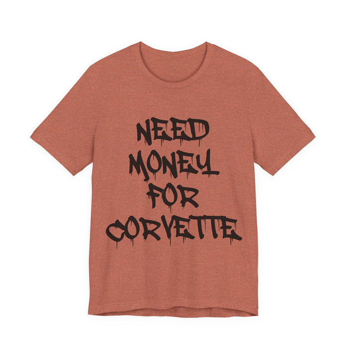 Need Money for Corvette T-shirt for European Customers ONLY--Prints and ships from within Europe