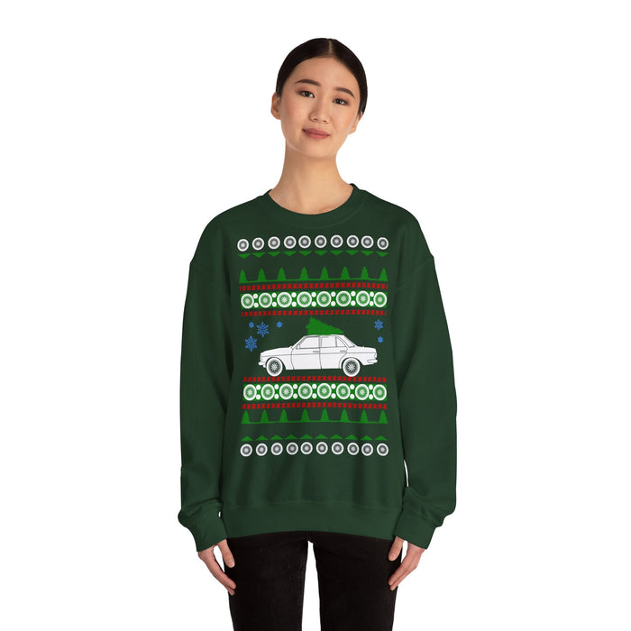 German Sedan like a 300D Diesel Ugly Christmas Sweater for European Customers ONLY---Prints and ships from Germany