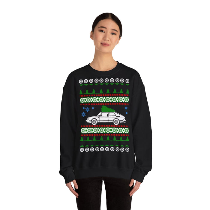 Early Saab 900 Ugly Christmas Sweater Sweatshirt for European Customers ONLY--This prints and ships from within Europe