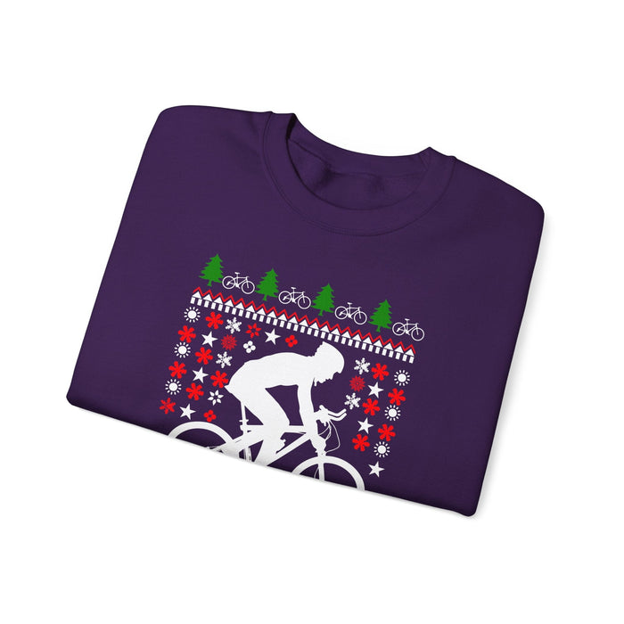 Mountain Biking Ugly Christmas Sweater Sweatshirt for Customers in Canada ONLY---This prints and ships from within Canada