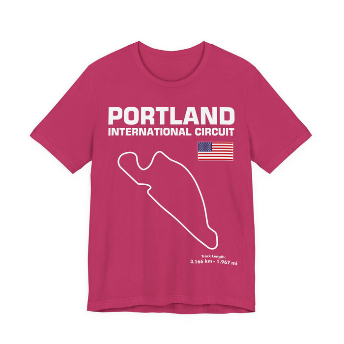 Portland International Circuit Track Outline T-shirt