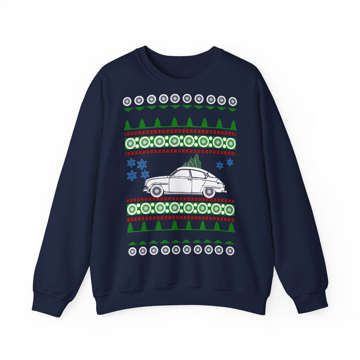 Saab 96 Ugly Christmas Sweater for European customers ONLY--Prints and ships from Germany