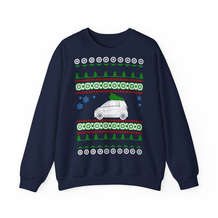 Smart Car Ugly Christmas Sweater For European Customers ONLY---Prints and ships from within Europe