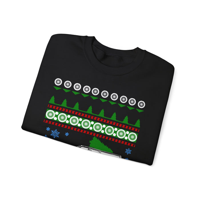 Wagon Ugly Christmas Sweater Sweatshirt like a Volvo 245