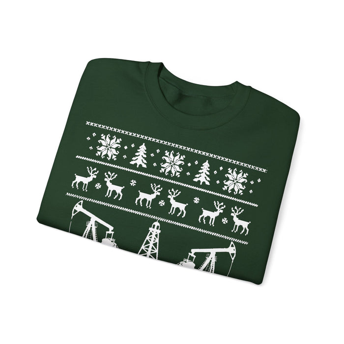Oil Rig Ugly Christmas Sweater for European Customers ONLY---Prints and ships from with Germany
