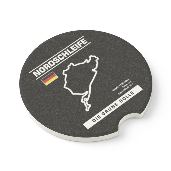 Nordschleife Track Outline Car Coaster — Soapstone Drink Holder