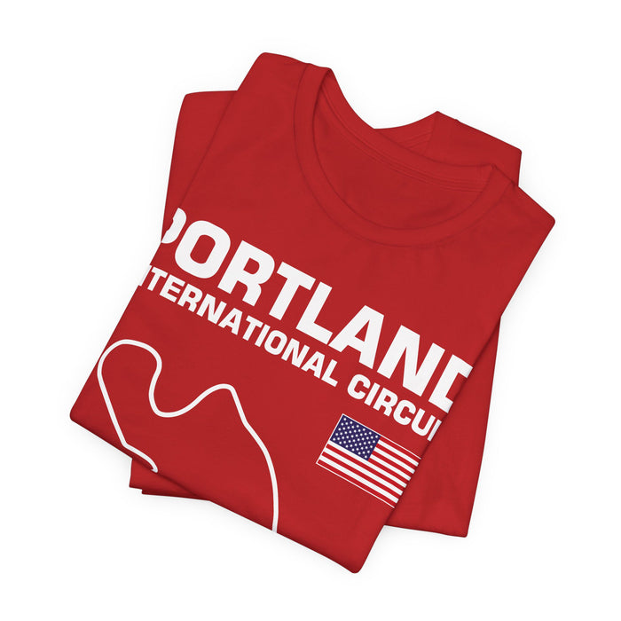 Portland International Circuit Track Outline T-shirt