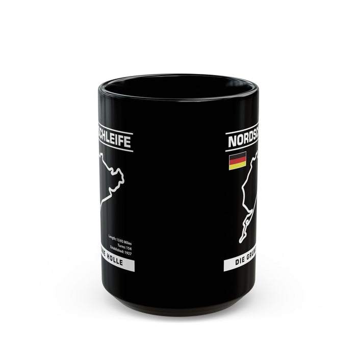 Nordschleife Track Outline Mug 11 or 15 ounce Die Grune Holle