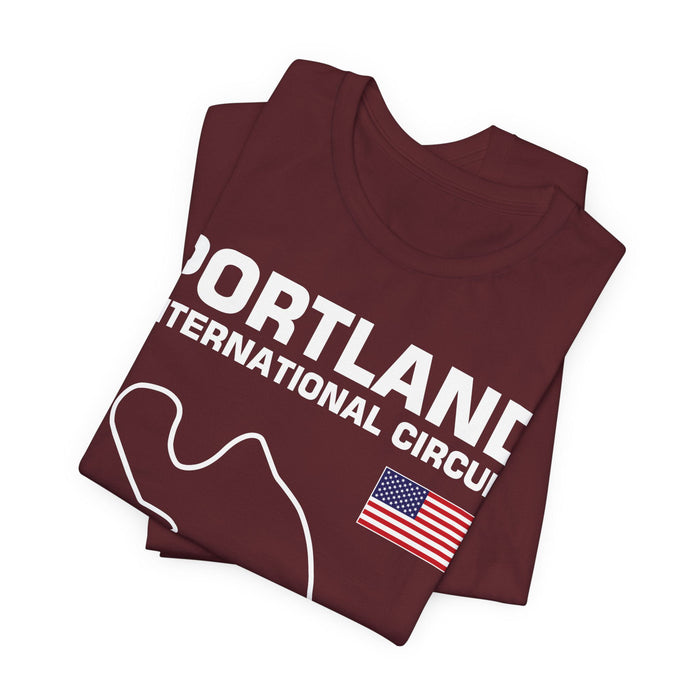 Portland International Circuit Track Outline T-shirt
