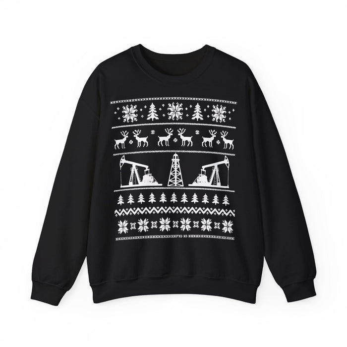 Oil Rig Ugly Christmas Sweater for European Customers ONLY---Prints and ships from with Germany