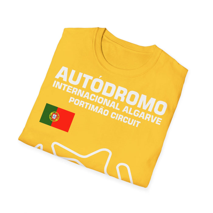 Track Outline Autodromo Internacional Algarve Portimao T-shirt for European Customers ONLY--Prints and ships from within Europe
