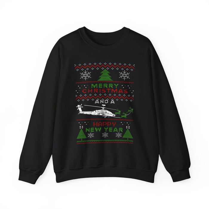 Apache Helicopter Ugly Christmas Sweater Merry Christmas For Canadian Customers ONLY---Prints and ships from within Canada
