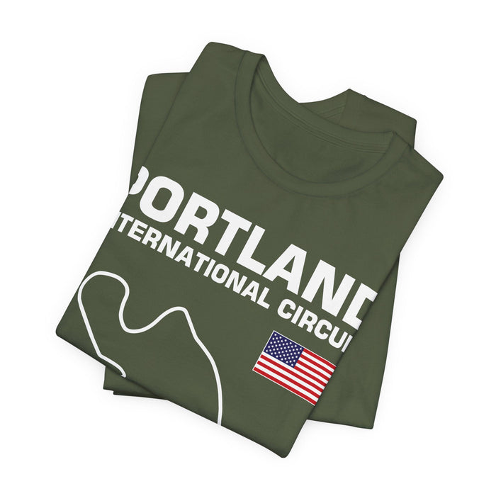 Portland International Circuit Track Outline T-shirt