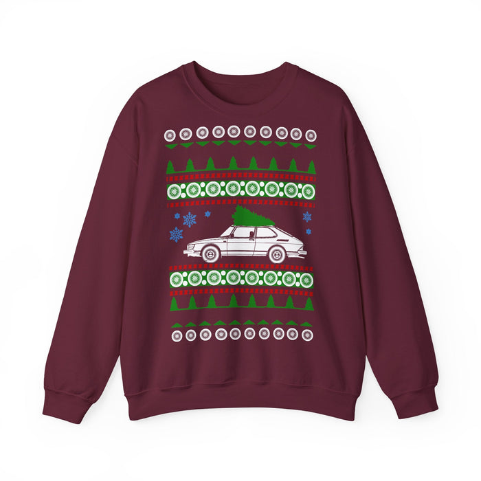 Early Saab 900 Ugly Christmas Sweater Sweatshirt for European Customers ONLY--This prints and ships from within Europe