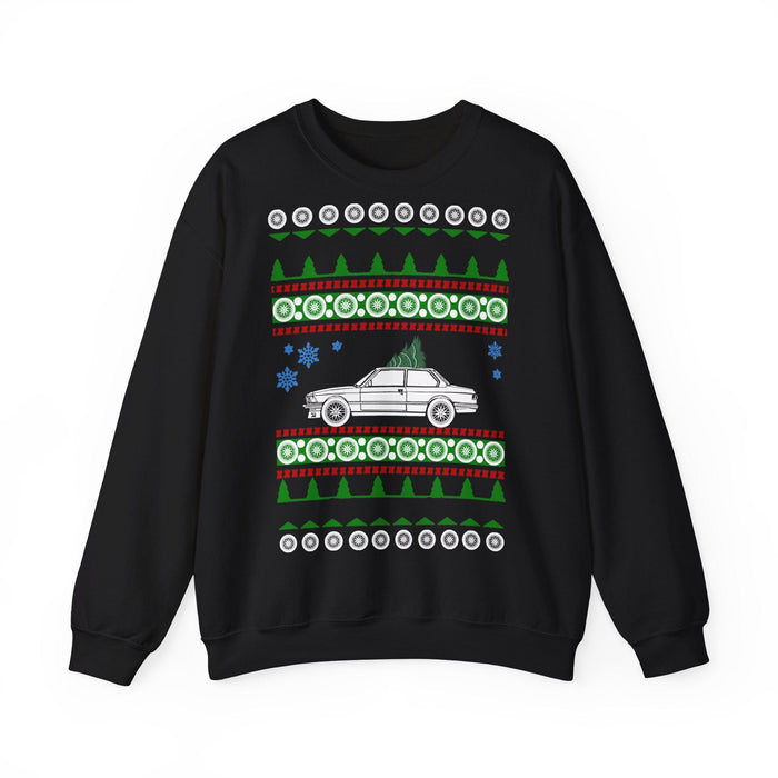 BMW E21 320i Ugly Christmas Sweater Sweatshirt jumper European Customers only--prints and ships from within Germany