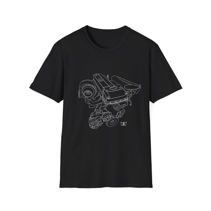 Barra Engine Outline T-shirt for Australian and New Zealand Customers ONLY---This shirts prints and ships from Australia
