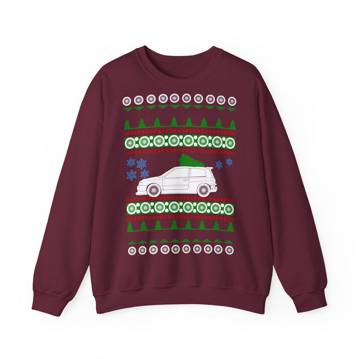 Nissan Pulsar Sunny GTI-R Ugly Christmas Sweater Sweatshirt for customers in EUROPE ONLY---This shirt prints and ships from Germany