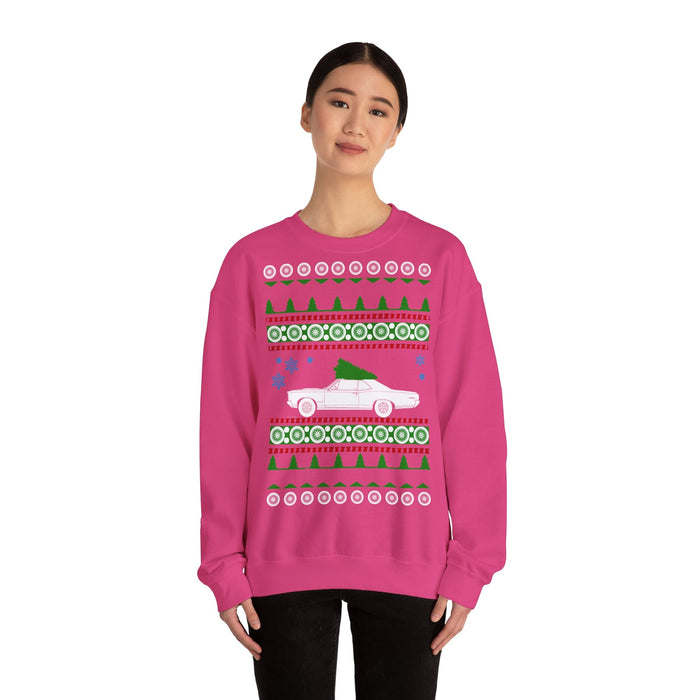 Pontiac GTO Ugly Christmas Sweater Sweatshirt for European Customers ONLY--Item prints and shipped from Germany