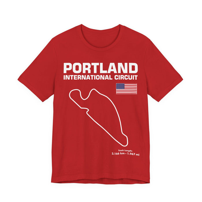 Portland International Circuit Track Outline T-shirt