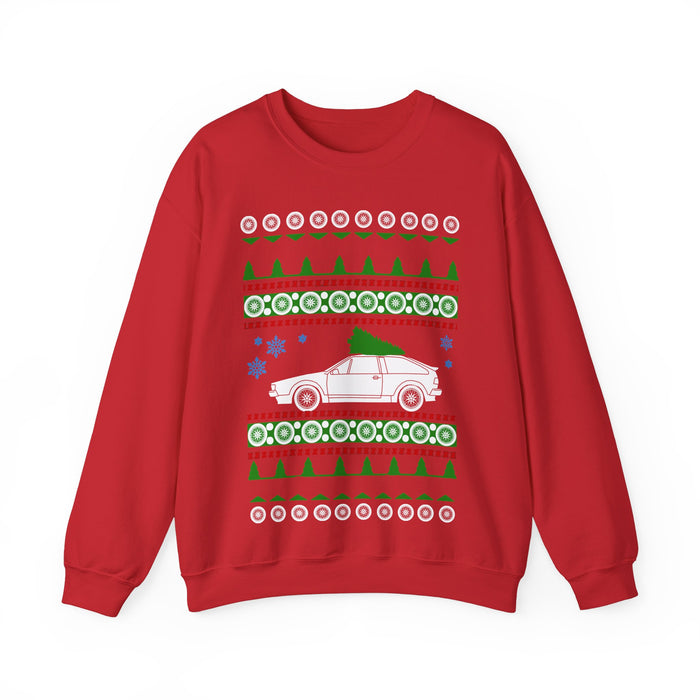 Car like a Scirocco mk2 16v ugly christmas sweater for European customers ONLY (prints and ships from within Europe)