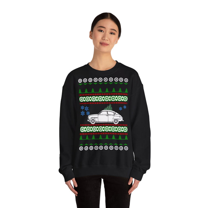 Saab 96 Ugly Christmas Sweater for European customers ONLY--Prints and ships from Germany
