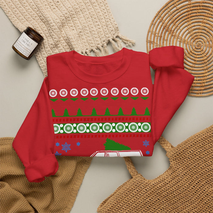 Swedish Wagon 245 Old School Ugly Christmas "Sweater" Sweatshirt for European Customers ONLY--This item prints and ships from within Europe