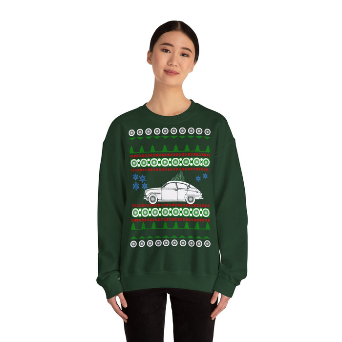 Saab 96 Ugly Christmas Sweater for European customers ONLY--Prints and ships from Germany