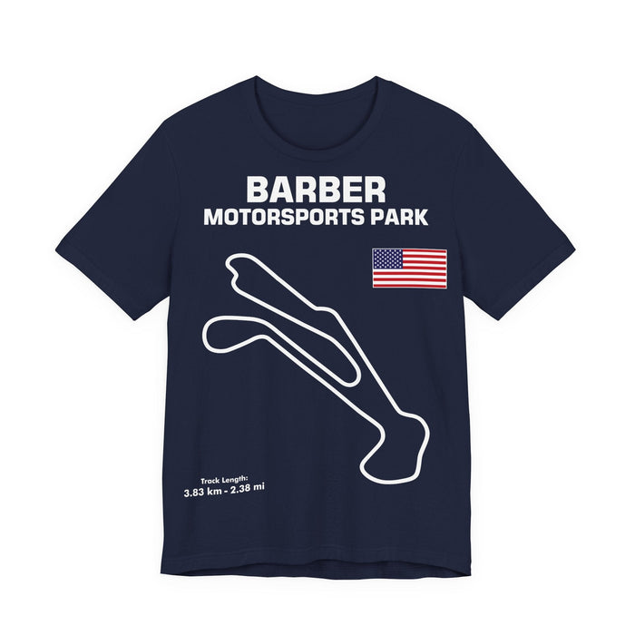 Barber Motorsports Park Track Outline Shirt for UK customers ONLY--Prints and ships from within the UK