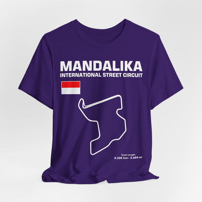 Mandalika International Street Circuit Track Outline T-shirt for European Customers ONLY-- this item prints and ships from within Europe