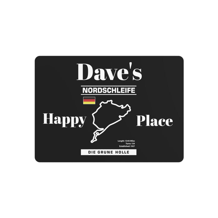 Personalized Nurburgring Nordschleife Happy Place Garage Sign