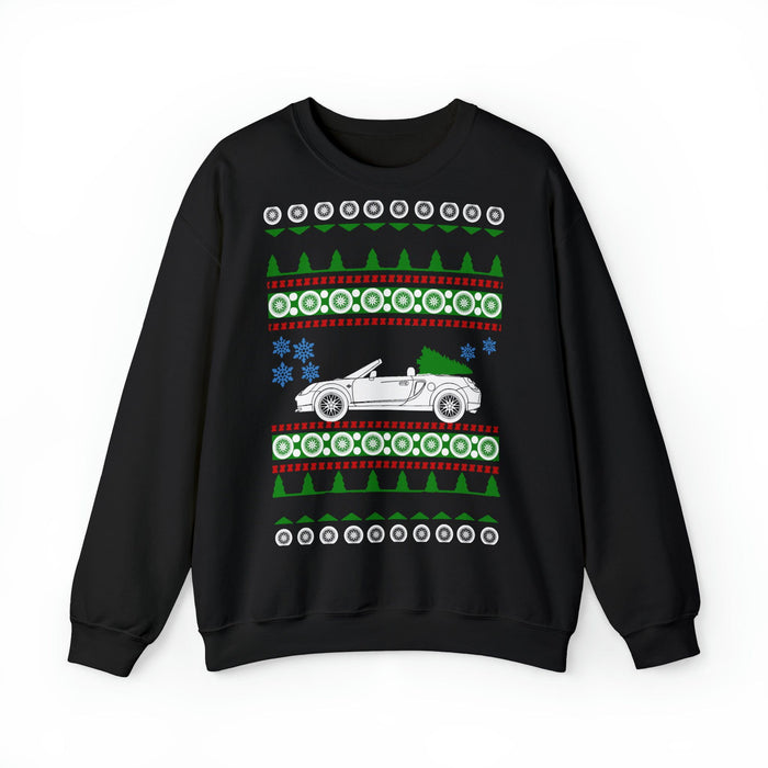 European Customers only- Toyota MR2 Spyder Ugly Christmas Sweater--prints in Europe