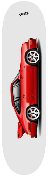 Car Art 964 Carrera 2 Outlaw Skateboard Deck 7-ply Hardrock Canadian Maple Red V3