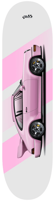 Car Art 964 Light Pink Skateboard Deck 7-ply Hardrock Canadian Maple 911 v1