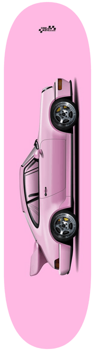 Car Art 964 Light Pink Skateboard Deck 7-ply Hardrock Canadian Maple 911 v4
