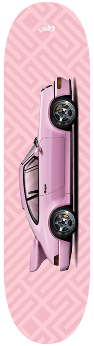 Car Art 964 Light Pink Skateboard Deck 7-ply Hardrock Canadian Maple 911 v3