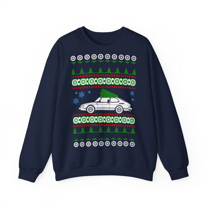 Early Saab 900 Ugly Christmas Sweater Sweatshirt for European Customers ONLY--This prints and ships from within Europe
