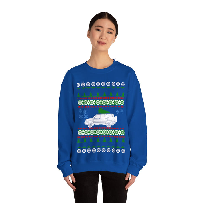 Isuzu Trooper Ugly Christmas Sweater Sweatshirt for customers in the UK only as this prints and ships from the UK