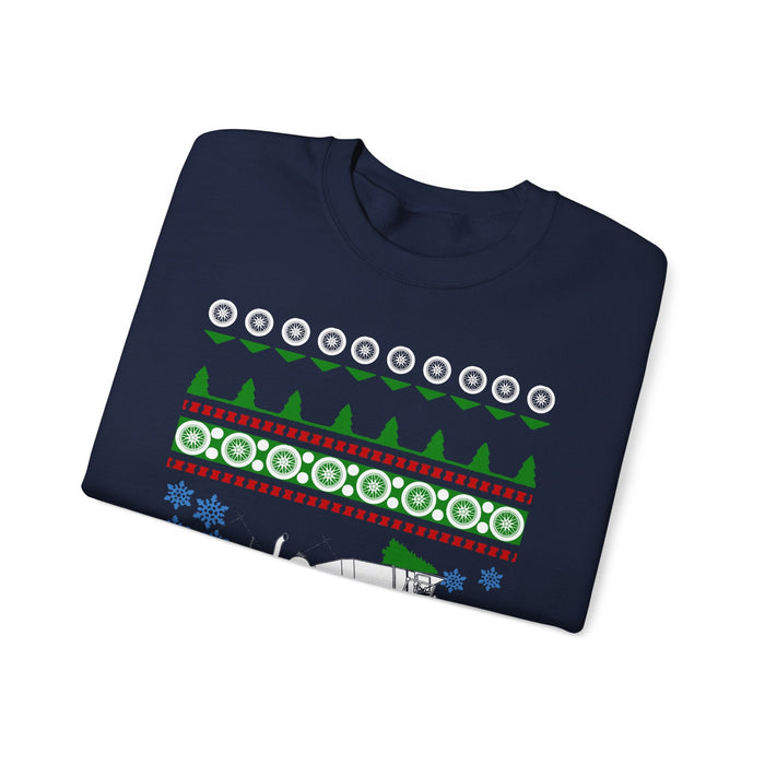 Cement Truck Mixer Ugly Christmas Sweater Jumper for UK customers ONLY--Item prints and ships from within the UK